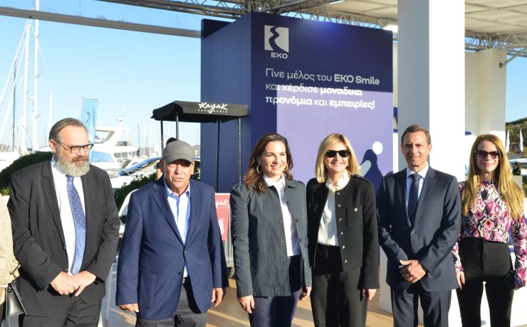 Η Υπουργός Τουρισμού Όλγα Κεφαλογιάννη στα εγκαίνια του 5ου Olympic Yacht Show