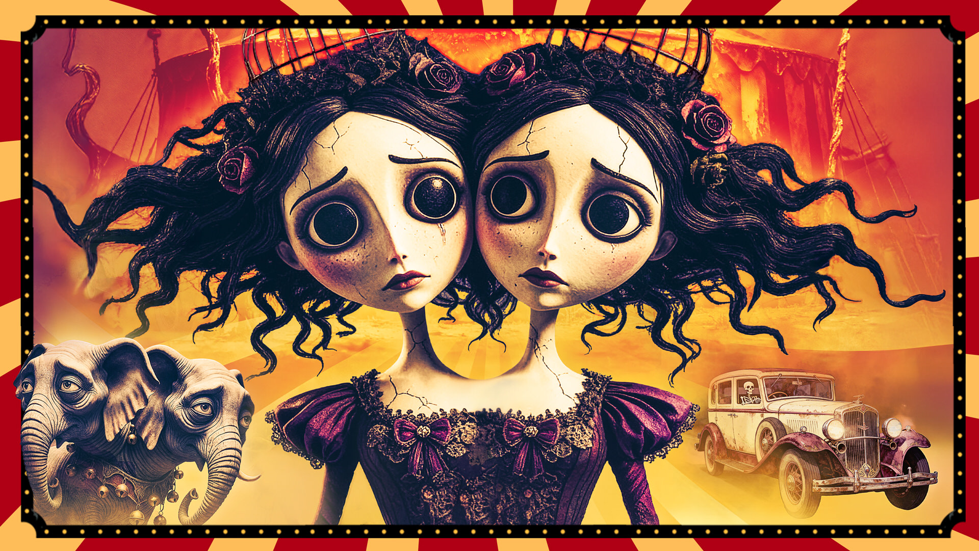 Οι "Evelyn Evelyn" έρχονται στο Θέατρο 104: Το σκοτεινό καμπαρέ που έγινε θρύλος τώρα επί σκηνής