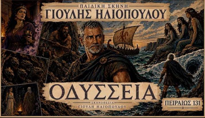 Κερδίστε διπλές προσκλήσεις για την πρεμιέρα της "Οδύσσειας" του Ομήρου την Κυριακή στο Πειραιώς 131